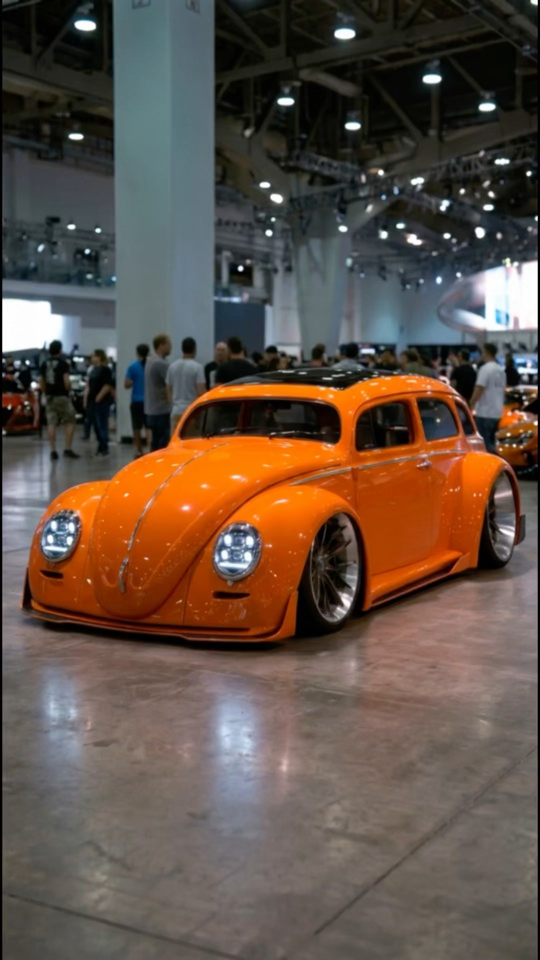 VW Fusca Station Wagon Restomod! 😱 Insane orange widebody beast