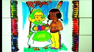 Thanksgiving Coloring Page- Indian Boy Thanksgiving Coloring Page- Indian Boy