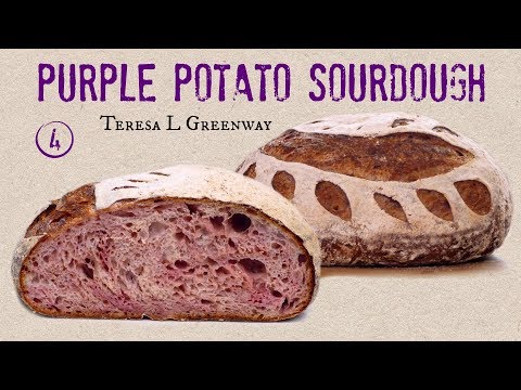 Purple Sweet Potato Sourdough Bread - 4