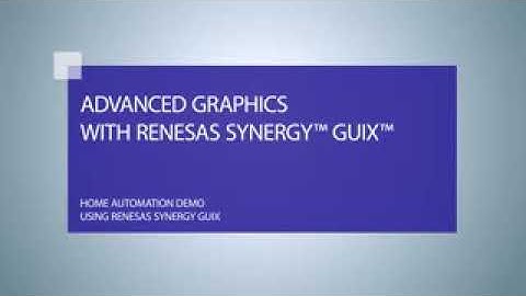 Home Automation Demo using Renesas Synergy GUIX