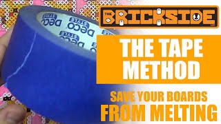 Tape Method   Save Your Perler Boards From Warping