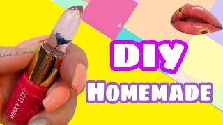 How to make Rose Flower Lipstick at home | Homemade Flower Lipstick | Transparent Lipstick at home