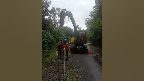 Thi công đóng cọc hồ lan ql28 di linh Phan Thiết của công ty kt Đông Phương