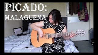 Picado exercise - Malaguena salerosa (guitar lesson) with FREE TAB! ✔ chords