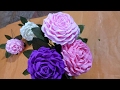 How to make  easy and simple paper flower by crepe paper