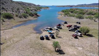 Coordinates and Coffee!  Hot coffee lakeside in Arizona!