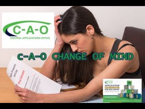 CAO CHANGE OF MIND