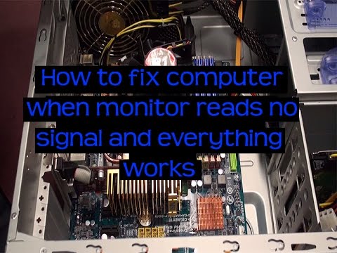 How to fix computer when monitor reads no signal and ...