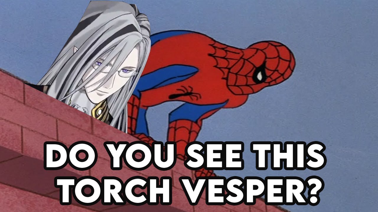 Vesper is outraged by a torch placed outside his tower