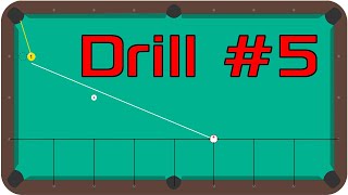 Pool Practice Drill #5 | BU Exam 1Cut Shot Position 5 | PoolPracticeTracker.com