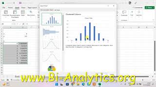 Plotting Binomial Distribution Chart in Excel