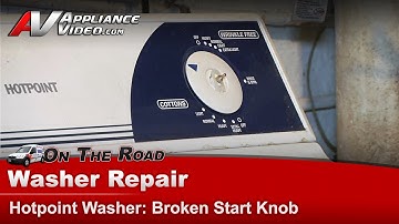 Hotpoint Washer Repair - Broken Start Knob - Timer Dial