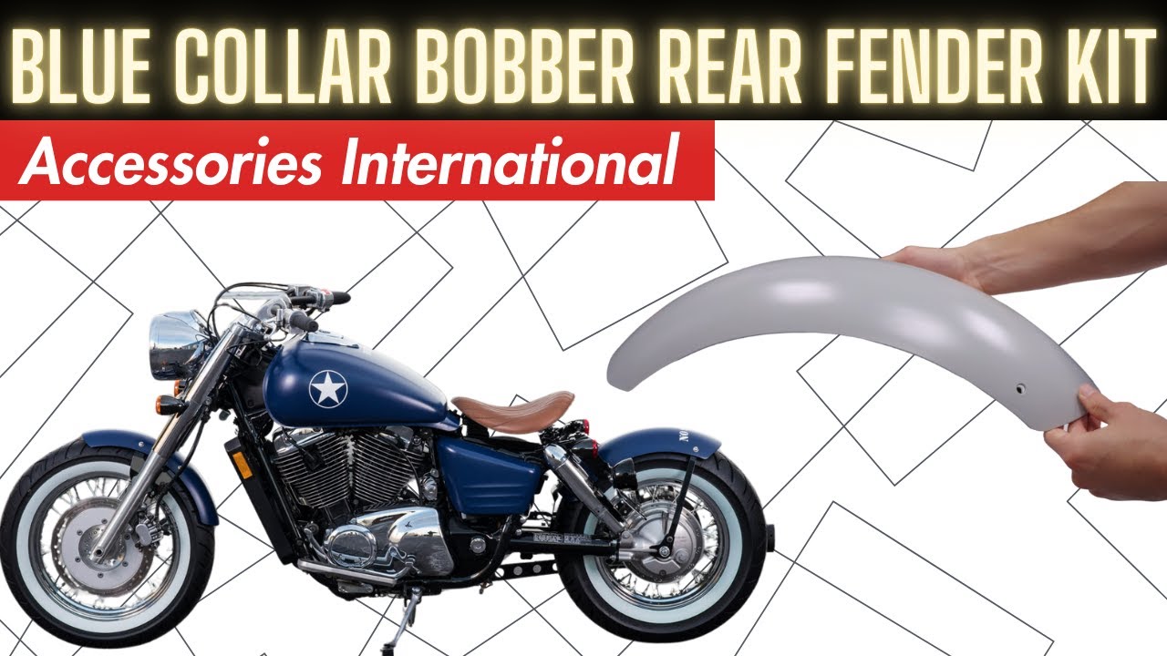 Blue Collar Bobber Rear Fender Kit for Honda Shadow Spirit/ACE 1100 |  Accessories International, image size:1280x720