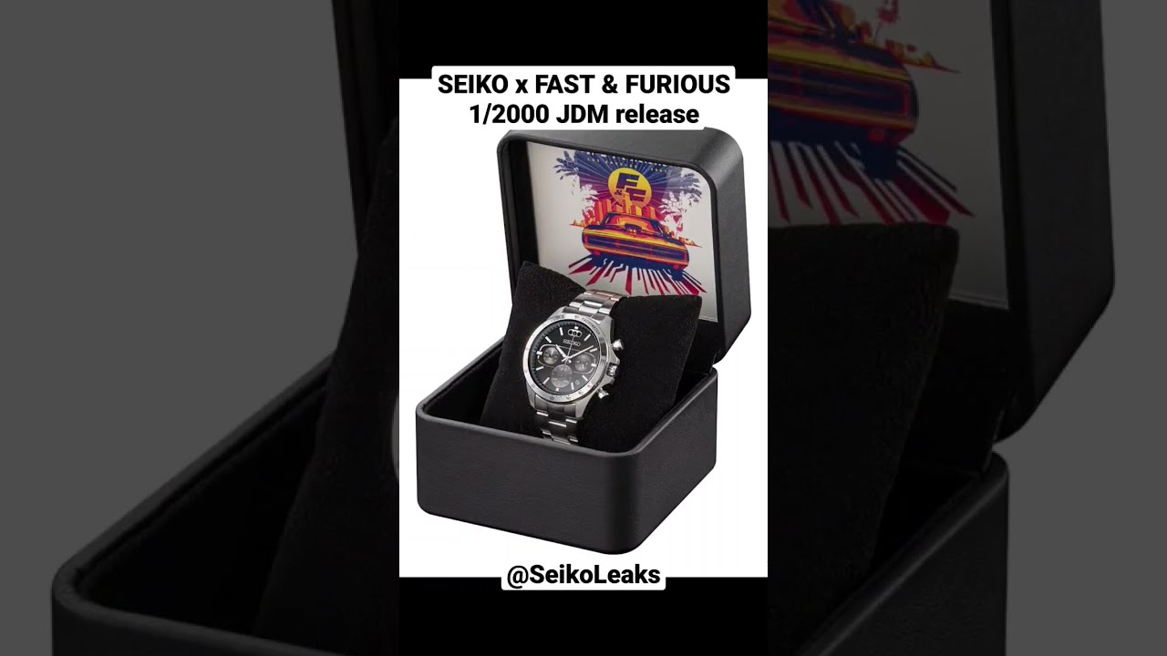 SEIKO x FAST & FURIOUS Limited edition 1/2000 Chronograph