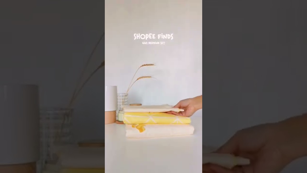 shopee finds • 4in1 reversible bedding set 🌼