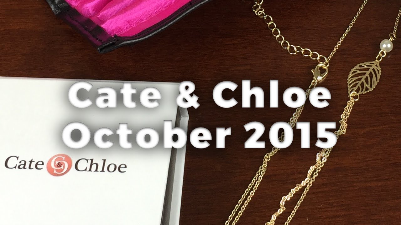 Cate & Chloe Unboxing + 25% Off Coupon - October 2015 Jewelry Subscription Box Review