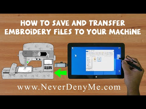 How To Save & Transfer Embroidery Files To Your Machine 🧵 | USB File Transfer Using A Flash Drive 💻