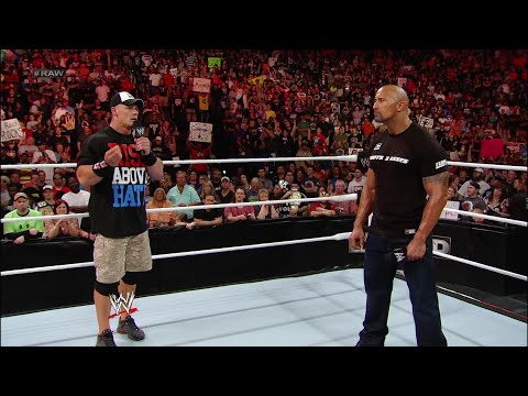 The Rock and John Cena go face-to-face before their Once in a Lifetime showdown: Raw, March 26, 2012