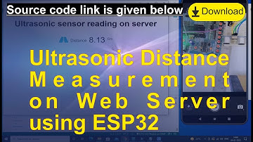 Ultrasonic Distance Measurement on Web Server using ESP32