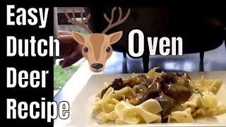 Deer Meat for Dinner! Venison Stroganof in the Dutch Oven