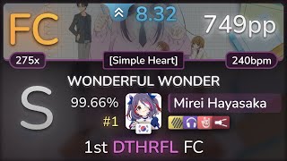 Mirei Hayasaka | EDOGA-SULLIVAN - WONDERFUL WONDER [Simple Heart]  HDNCHRFL 99.66% FC #1 | 749pp