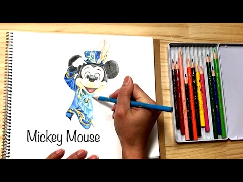 ディズニーイースター17 ミッキー 色鉛筆画 バニーボンネット 東京ディズニーシー Disney S Easter 17 Tokyo Disney Sea Mickey Mouse Youtube