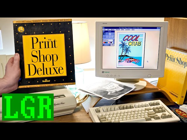 Pub så sej Broderbund's Print Shop Deluxe – An LGR Retrospective - YouTube
