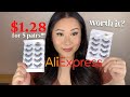 FAKE EYELASHES FROM ALIEXPRESS | REVIEW AND TRY ON