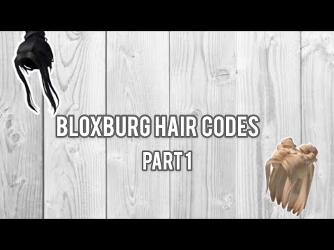 Bloxburg Hair Codes Part 1 Sunday Sunlight Youtube