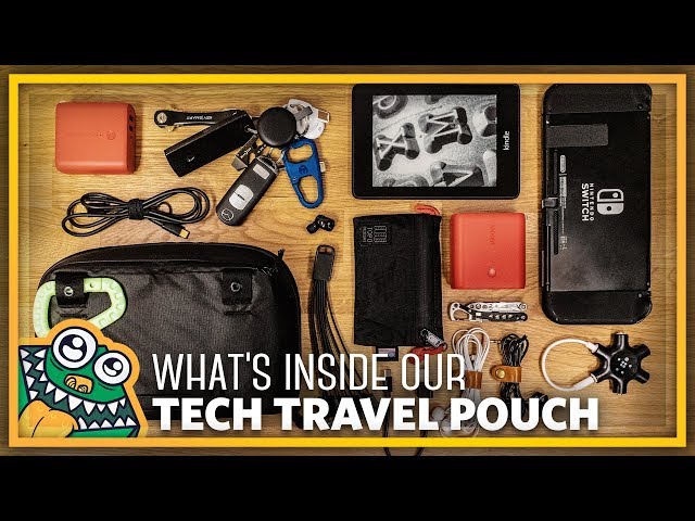 How to use a tech pouch as a traveling art pouch