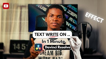 How to do the text write on effect in Davinci Resolve | Handwriting Text Effect