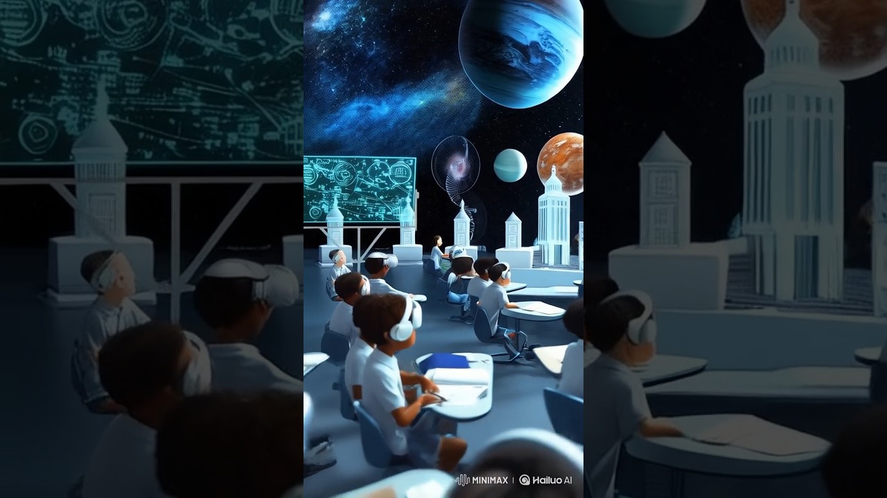 Futuristic 3D classroom ✅ #futuristic #ai #artificialintelligence #3d