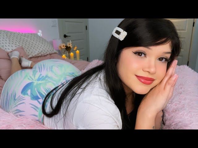 ASMR Cozy Triggers In My Bed 🤍 brushing, tapping, cork scratch