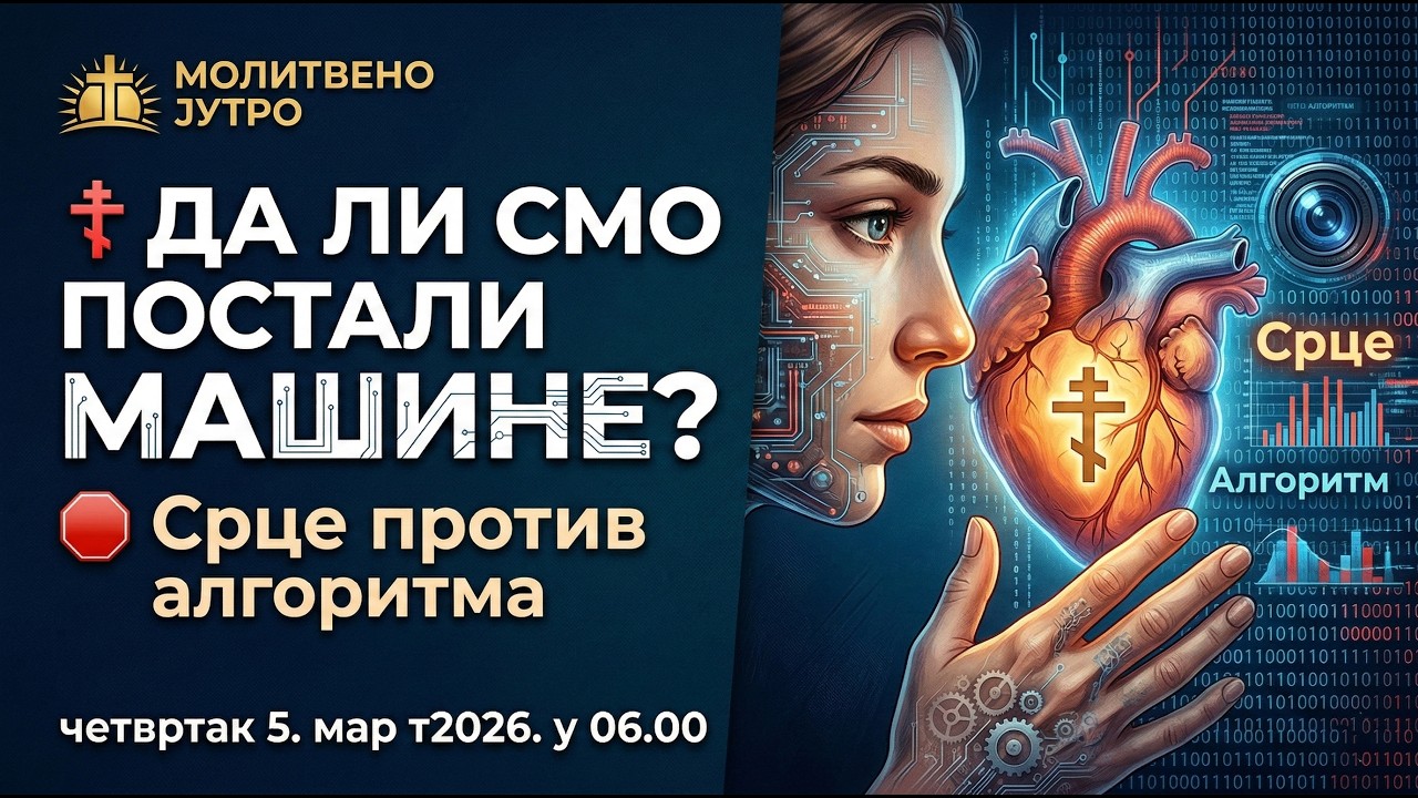 🕕#287☦️ДА ЛИ СМО ПОСТАЛИ МАШИНЕ? Срце против алгоритма | Молитвено јутро