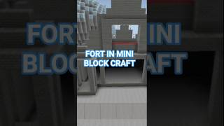 💥FORT IN MINI BLOCK CRAFT 💥#shorts #viral #youtubeshorts #anime #phonk #waifu #remix #phonkmusic