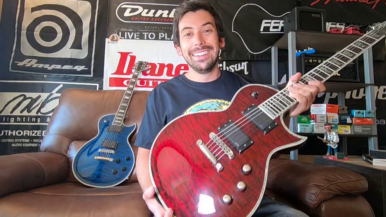 Review en español de la guitarra ESP LTD EC-1000 Deluxe - YouTube
