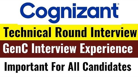 Cognizant GenC Programmer Real Interview Experience