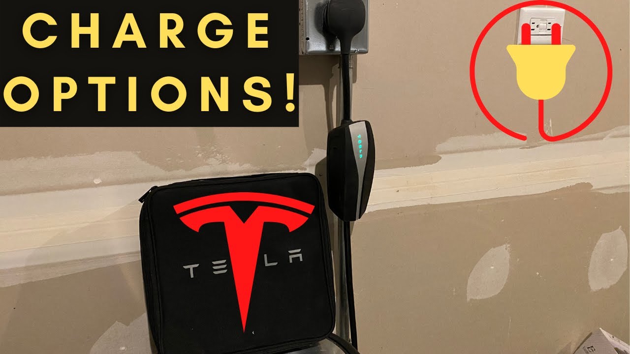 Tesla Model 3 Charging at Home and Tesla Charging Options - YouTube