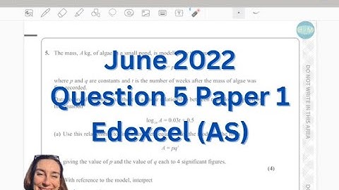 AS level maths June 2022 Question 5 Paper 1 Edexcel
