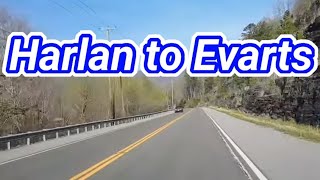 Driving From Harlan to Evarts Kentucky on Highway 38