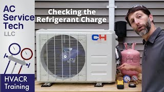 Checking the Refrigerant Charge on a Running R410A Inverter MINI SPLIT Unit!