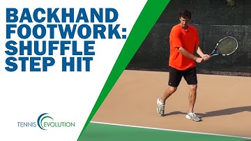 TENNIS BACKHAND TIP | A Tennis Backhand Footwork Tip