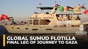 Global Sumud Flotilla embarks on final leg of journey to break Israel