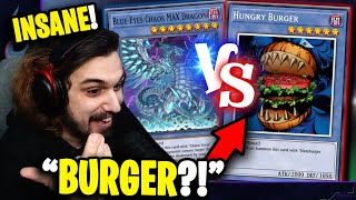 LOW RANKED DUELISTS Played HUNGRY BURGER VS CHAOS MAX?!