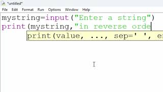 Detailed Python programe to print a string in reverse order@COMPUTEREXCELSOLUTION Profile