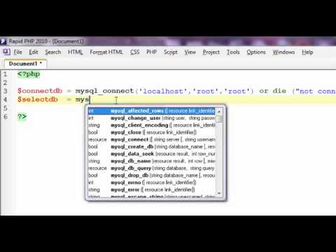 PHP_MySQL_01_Connect_to_MySQL_DataBase.webm - YouTube