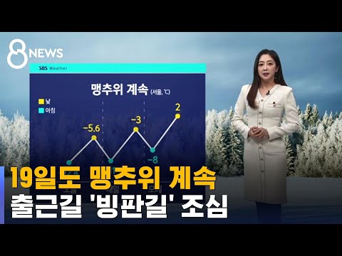 [날씨] 월요일도 맹추위 계속…출근길 '빙판길' 조심 / SBS