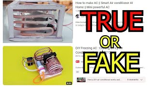 Homemade Mini AC (air conditioner) - TRUE or FAKE?