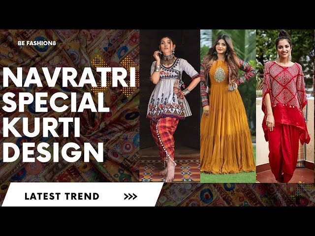 162106 NEW Launching Navratri Special Gamthi Work Kurti - Reewaz  International | Wholesaler & Exporter of indian ethnic wear catalogs.