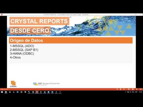 Crystal Reports - Origen de Datos